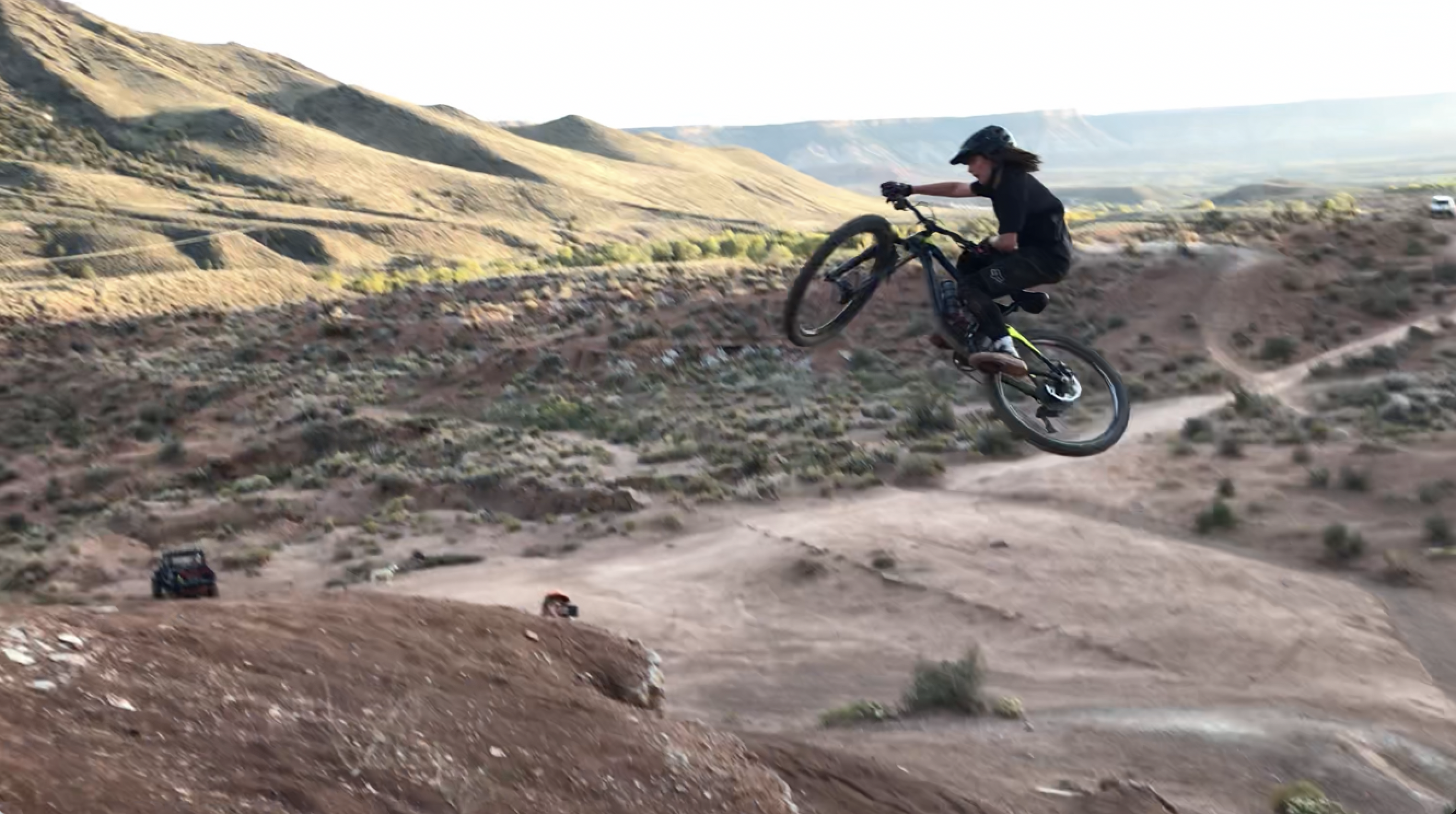 Sending it over red rock