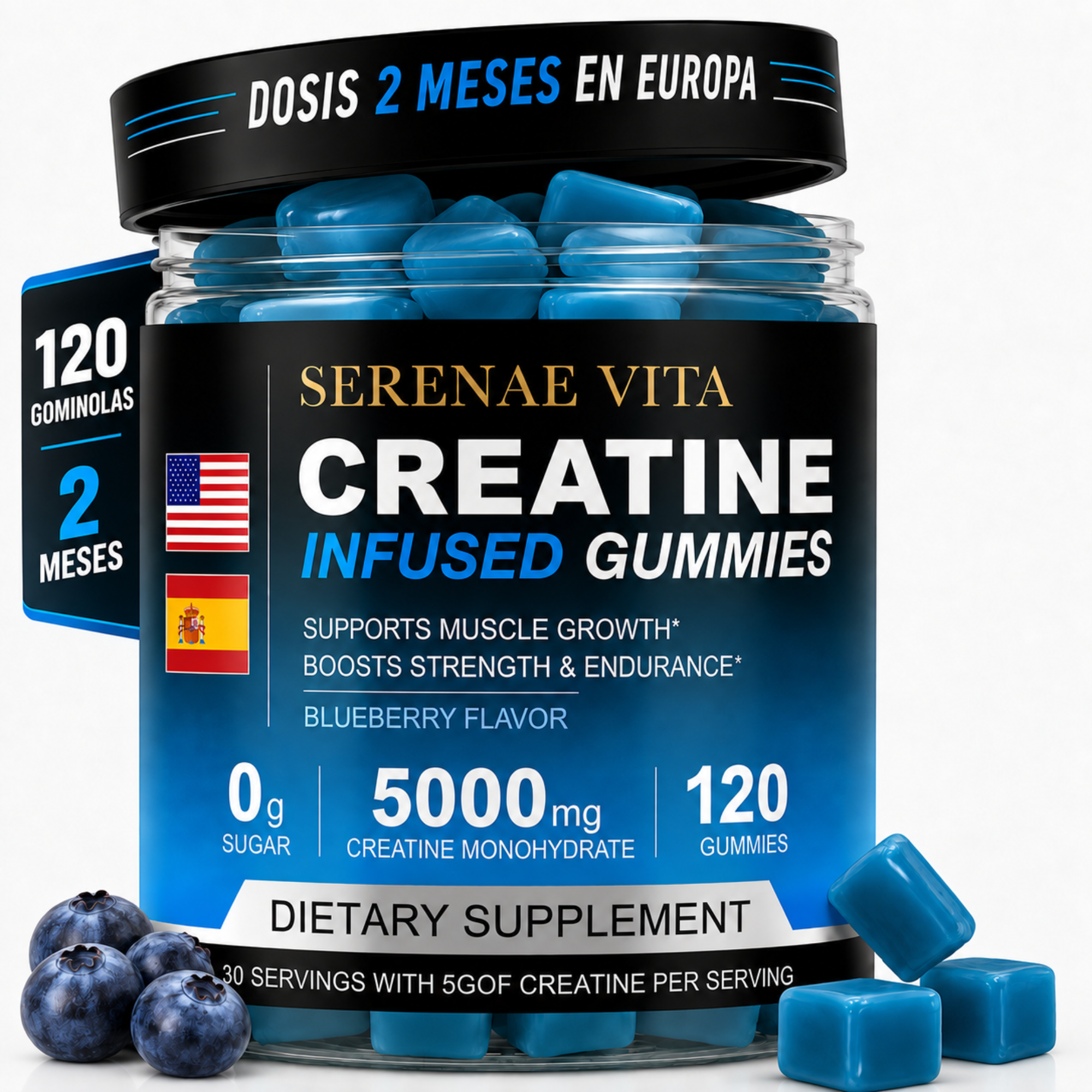 Gominolas de Creatina sabor Arándanos