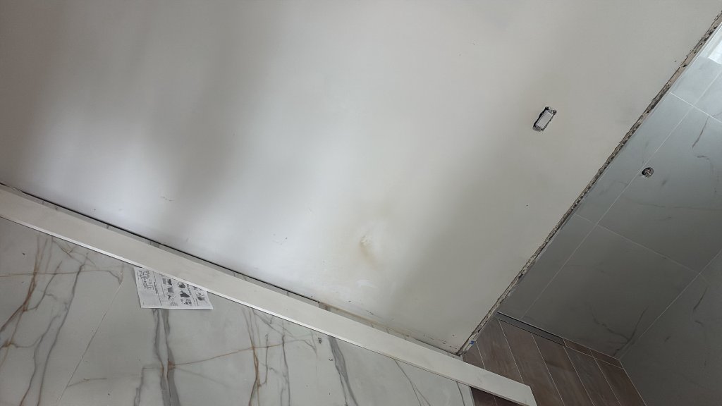 Stained wall & loose trim