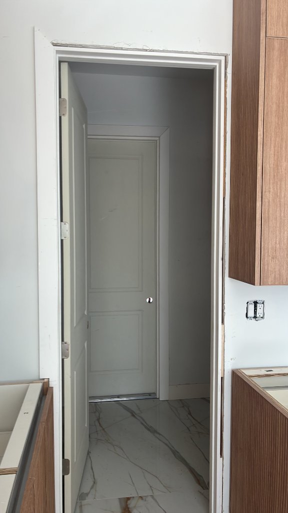 Door frame — raw jamb