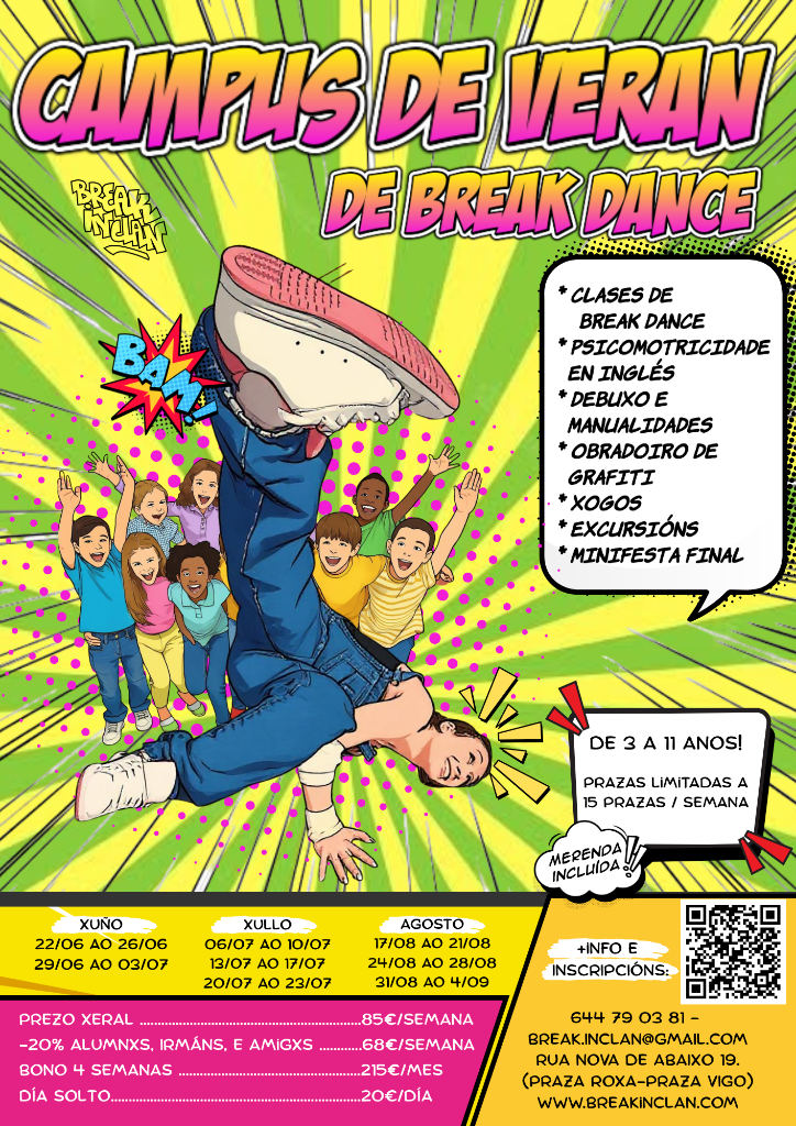 Break Inclán · Campus de Verano Break Dance