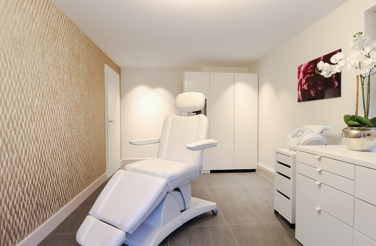 Luxury Swiss spa treatment room