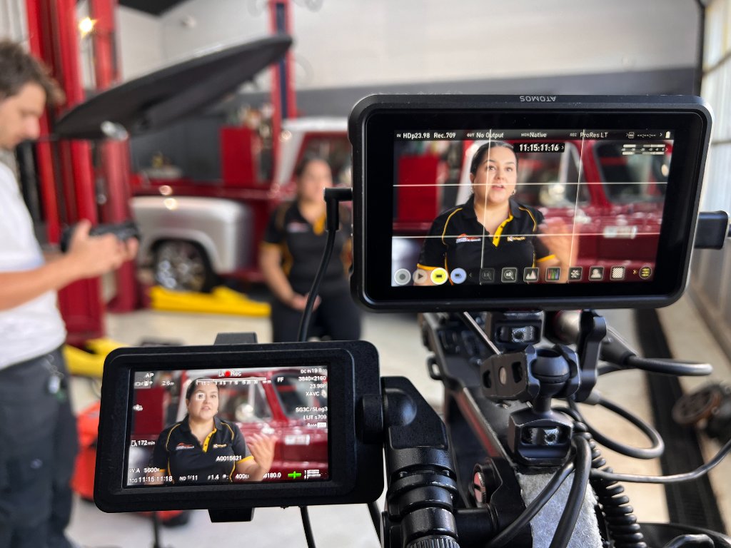 BWM Studio — on set