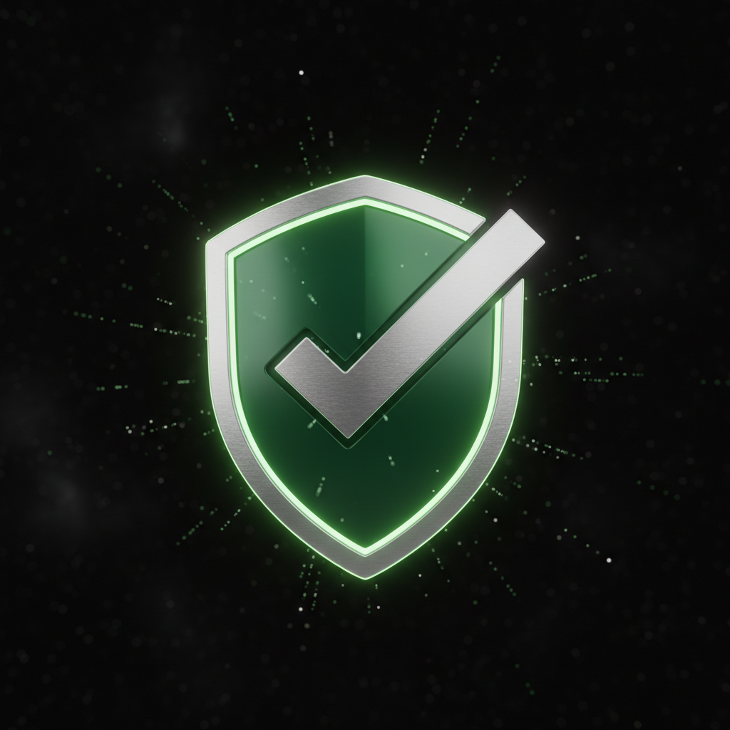 Premium warranty shield badge