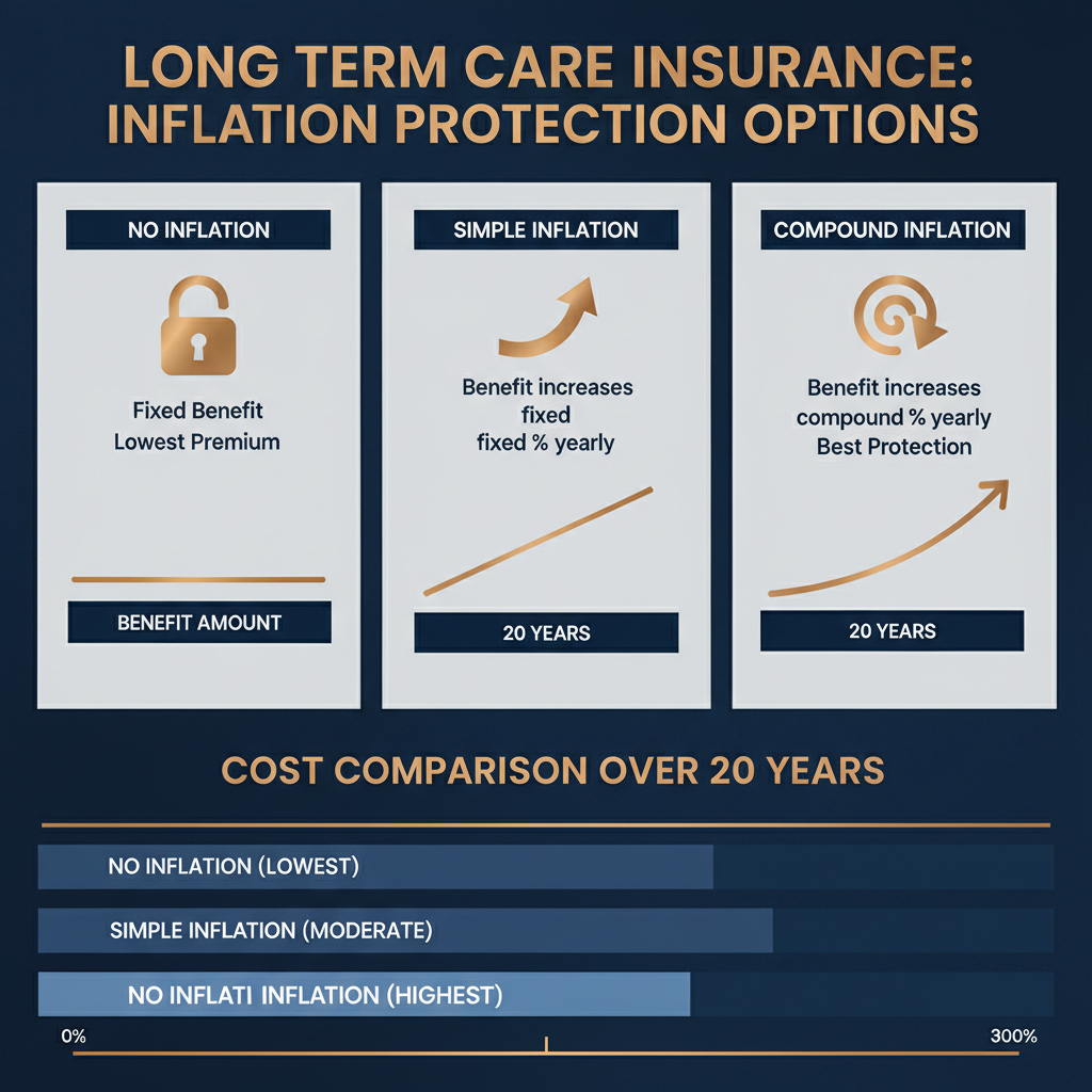 LTC insurance inflation protection options comparison