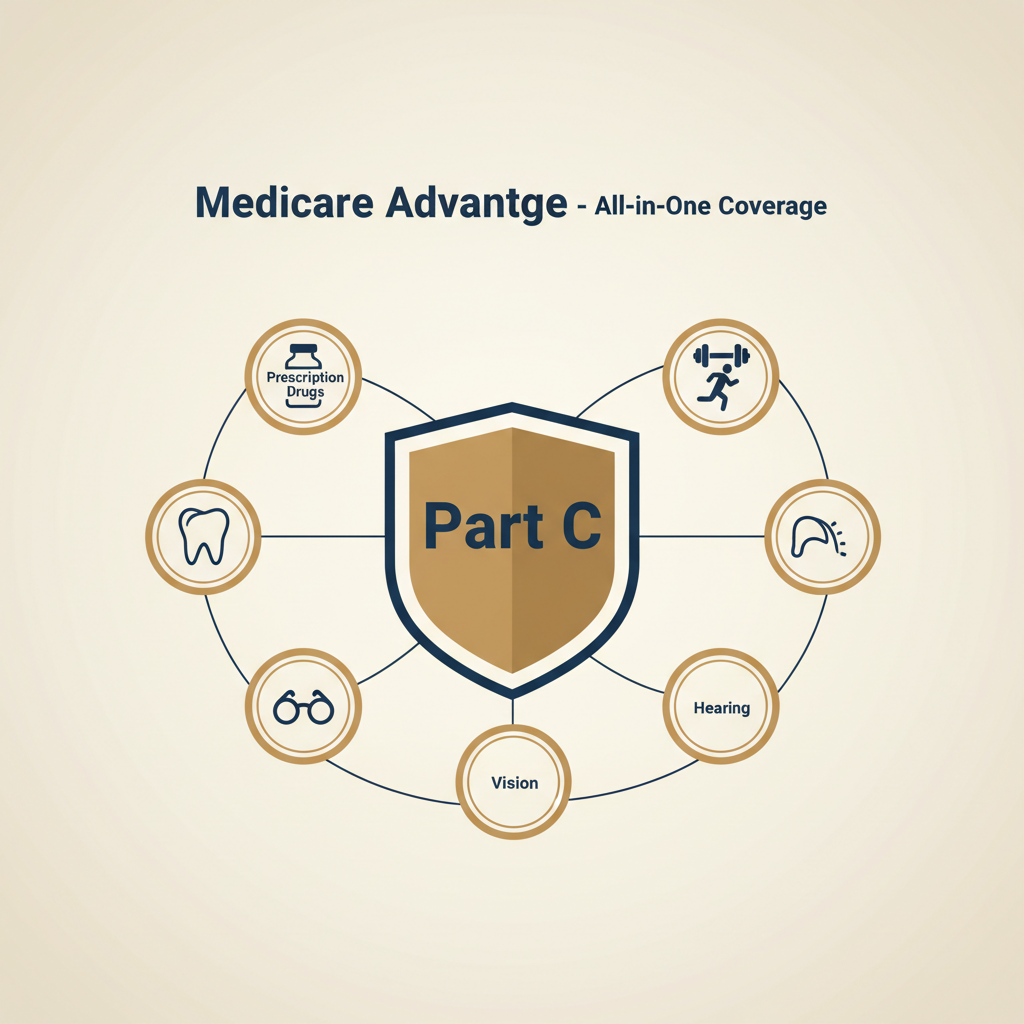 Medicare advantage infographic: What is Medicare Advantage (Part C)?
