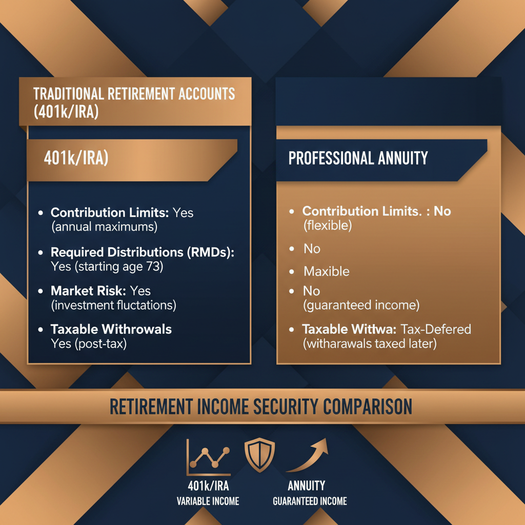 Annuity vs traditional retirement accounts comparison