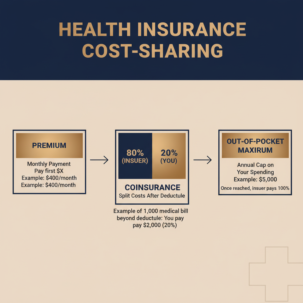 Health insurance premium to out-of-pocket cost flow
