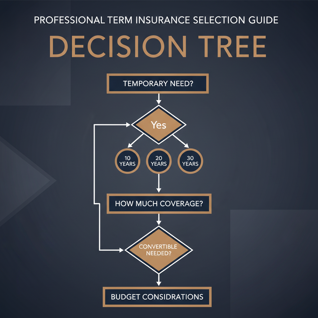 Term insurance selection guide decision tree