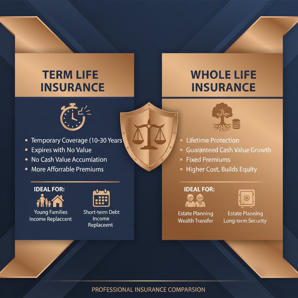 Whole life vs term insurance comparison