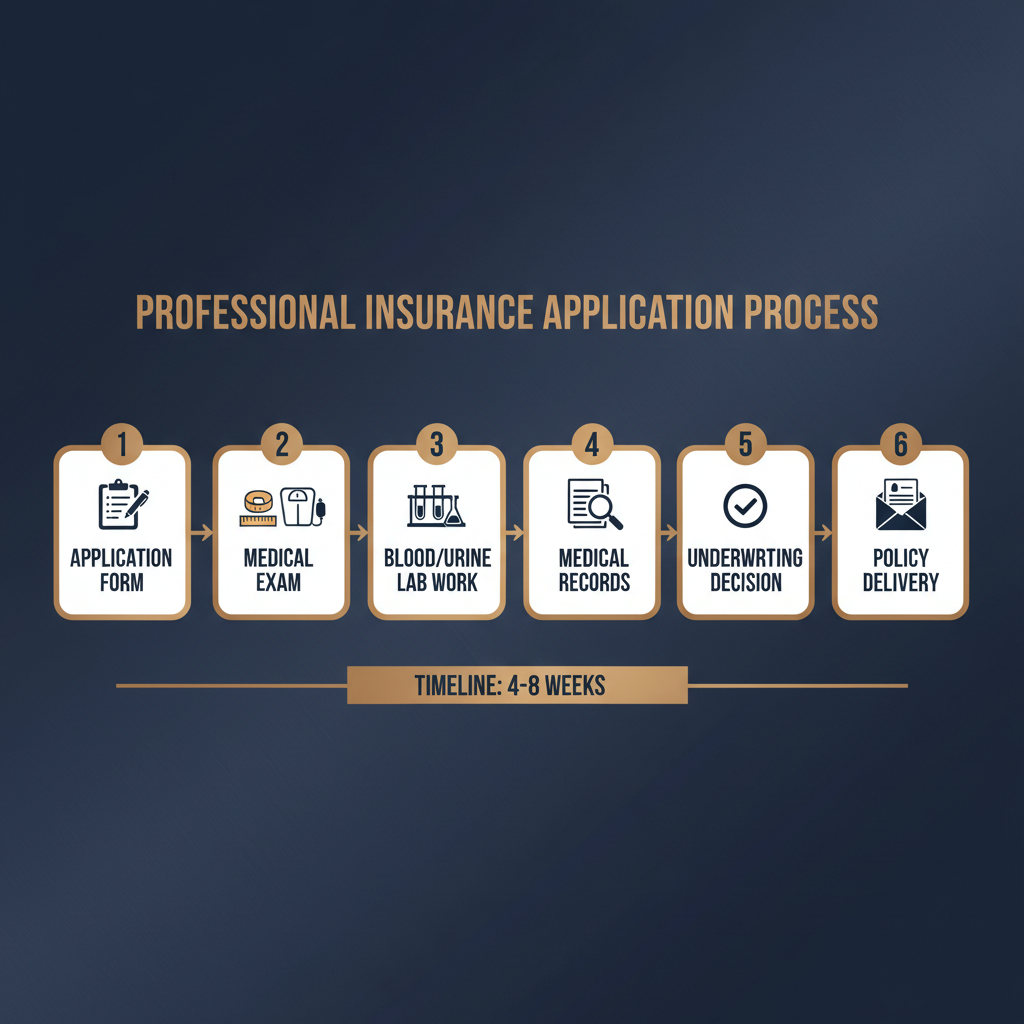 Life insurance application and underwriting process