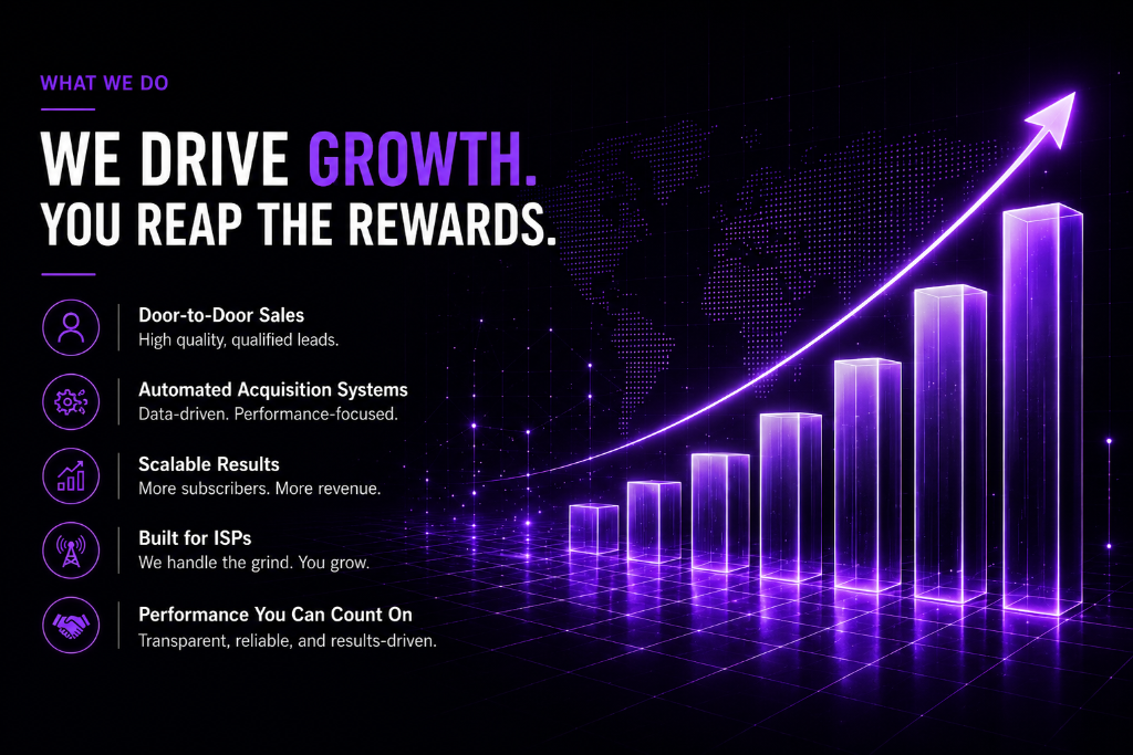 What We Do - We Drive Growth. You Reap the Rewards.