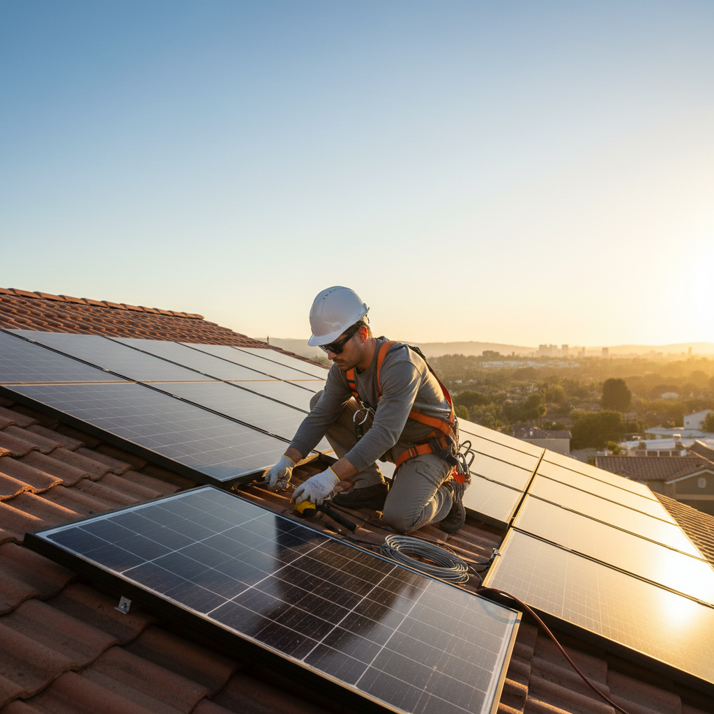 Serviço de Instalação Solar Residencial  da marca SolarShop - Serviços para energia solar