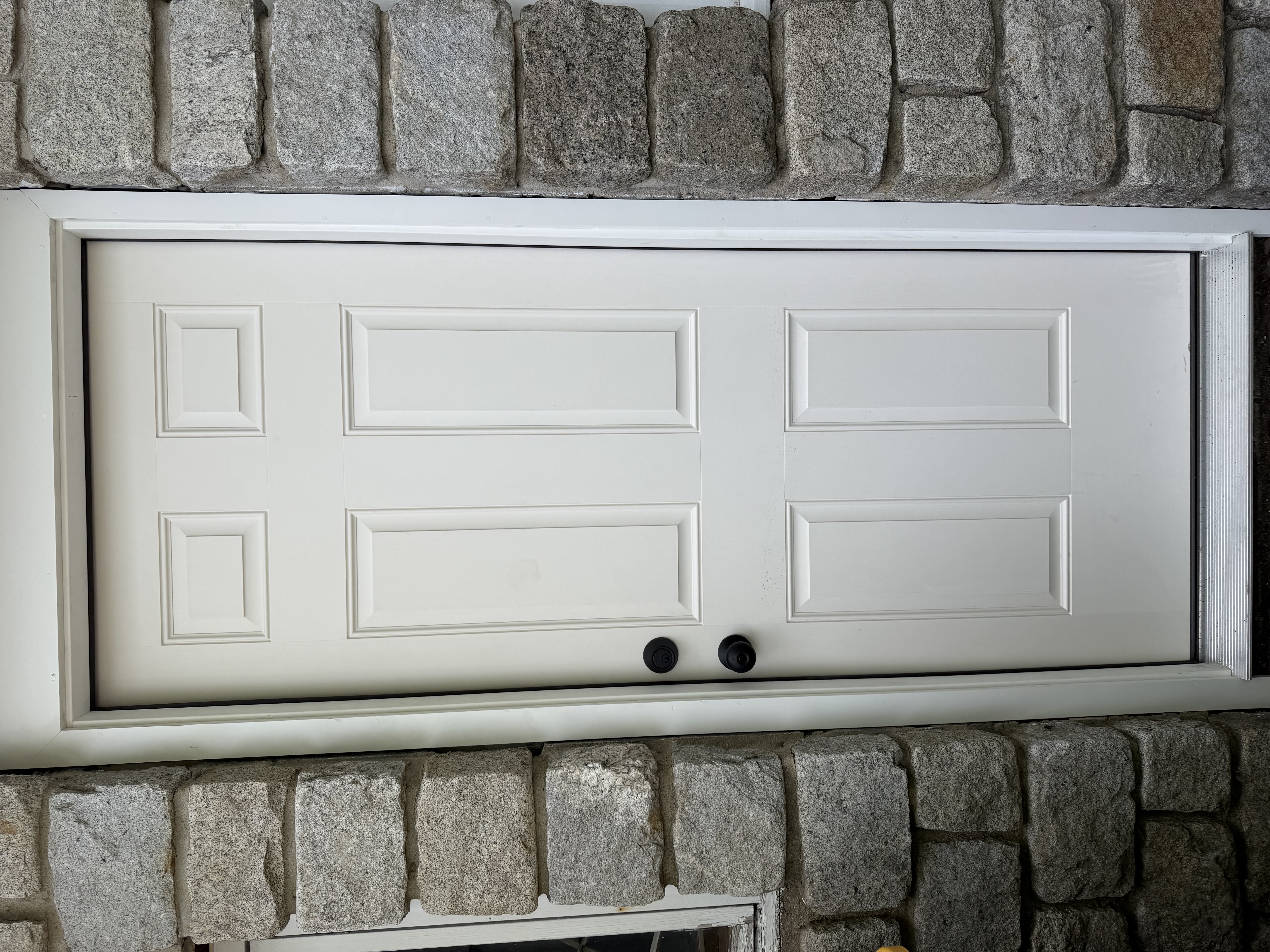 Entry Door & Stone Veneer