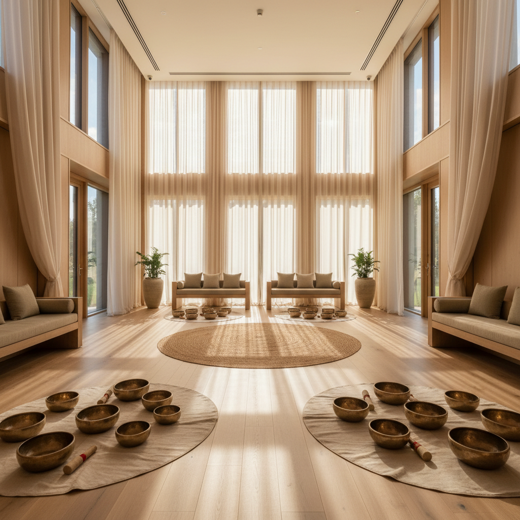 Luxurious and restful sound healing sanctuary