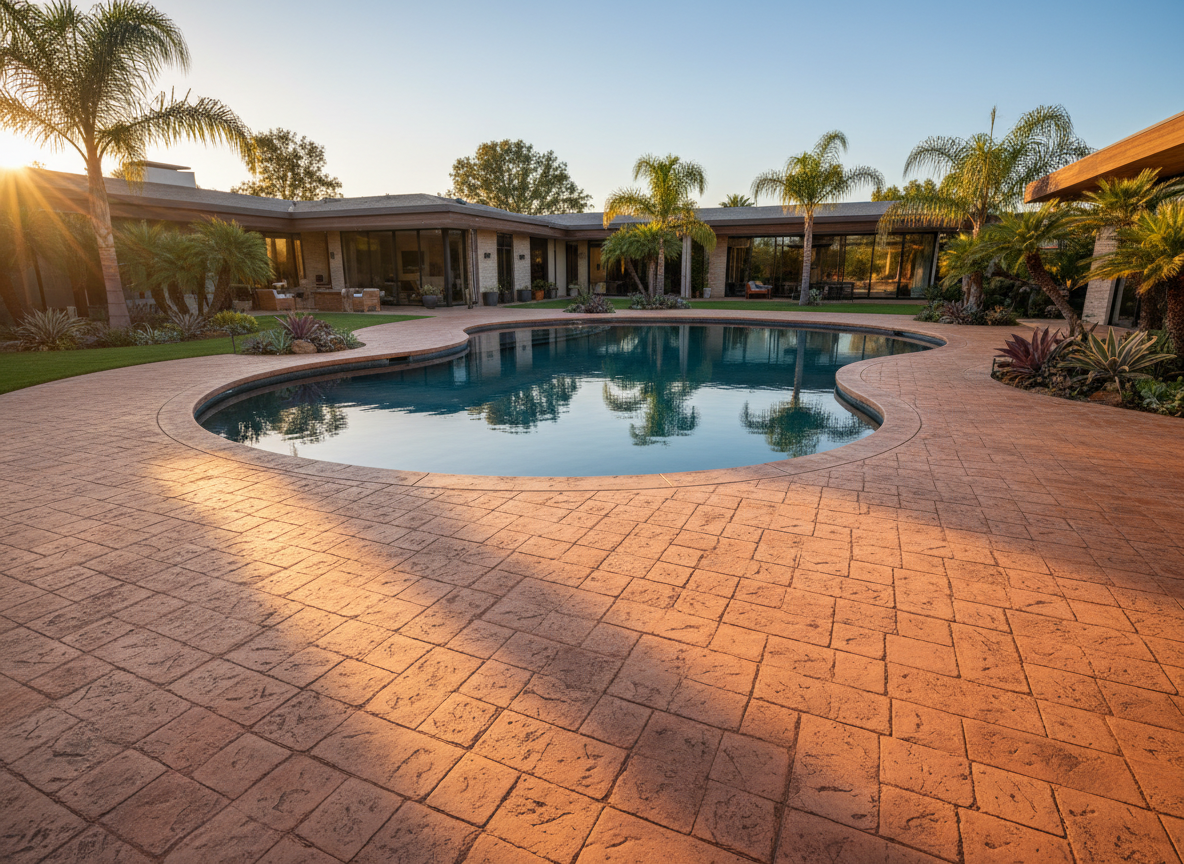 Decorative Pool Deck – Rocklin