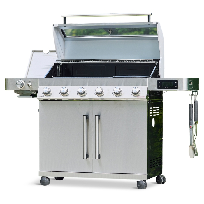 גריל גז משולב פחמים GS-Gourmet 6B + כירה