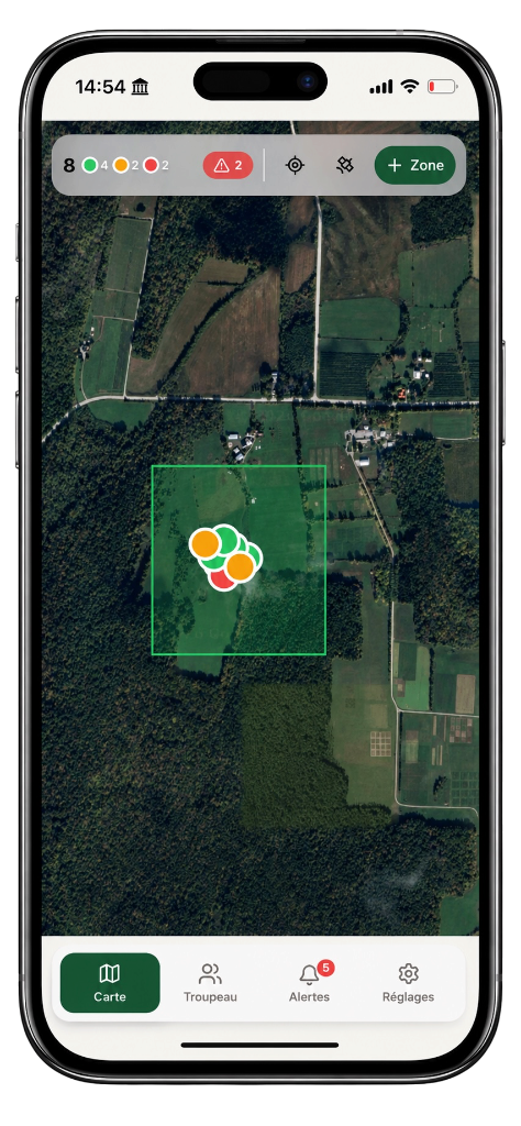 Application mobile HerdShield