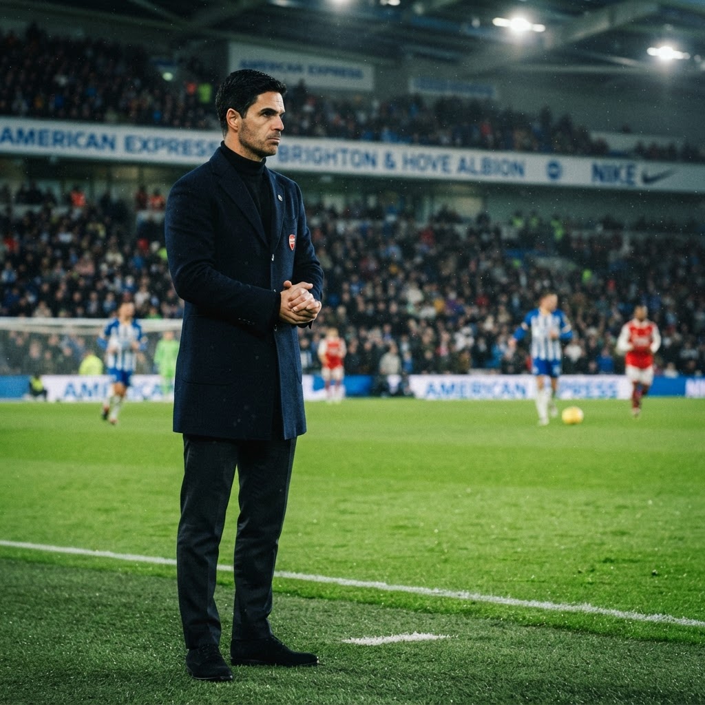 Arsenal’s title credentials falter as Brighton secure emphatic anniversary victory