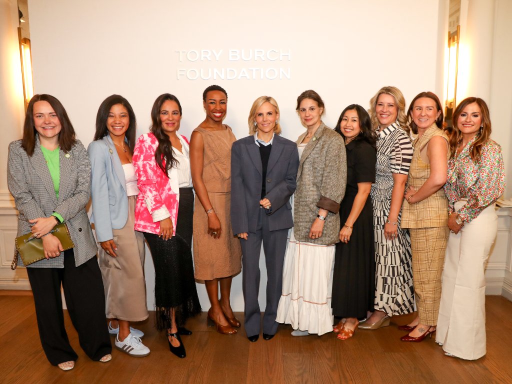Amanda Seyfried, Tory Burch and Martha Stewart