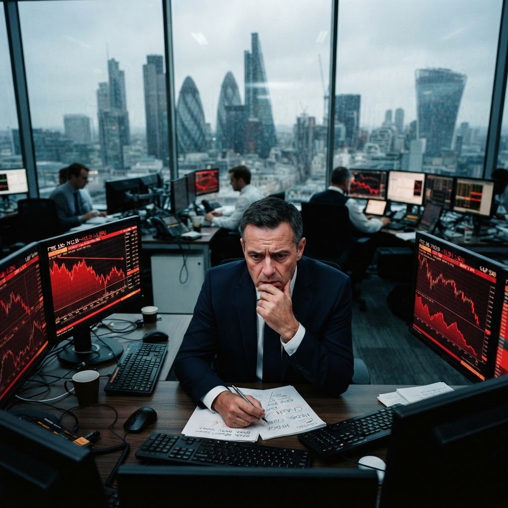 Market Sentiment Sours as Inflationary Pressures and Geopolitical Risk Cloud the City