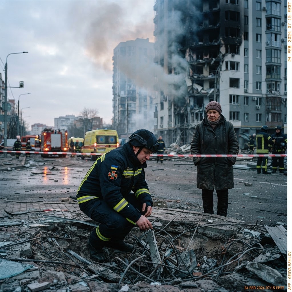 Kremlin Unleashes Kyiv Barrage Hours After High-Level American Departure