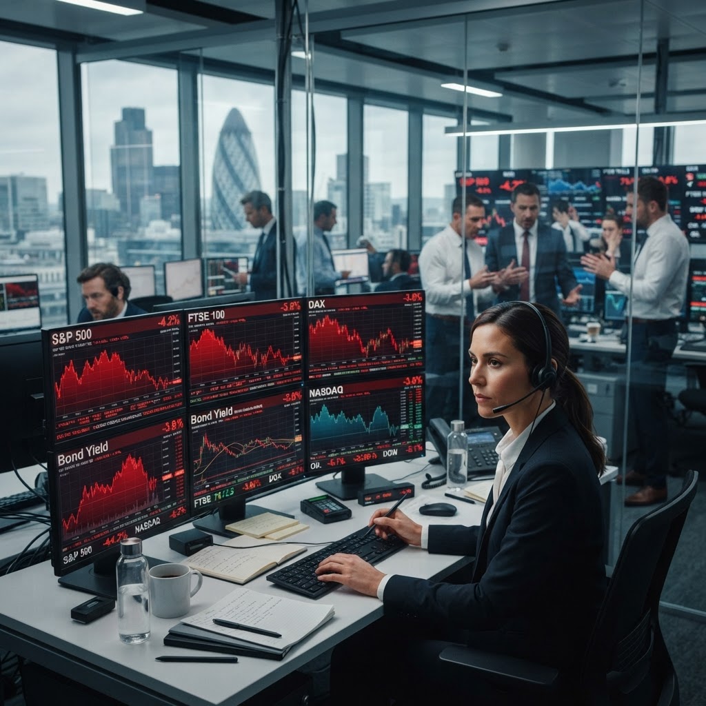 London Markets Stumble as Global Debt Yields Surge