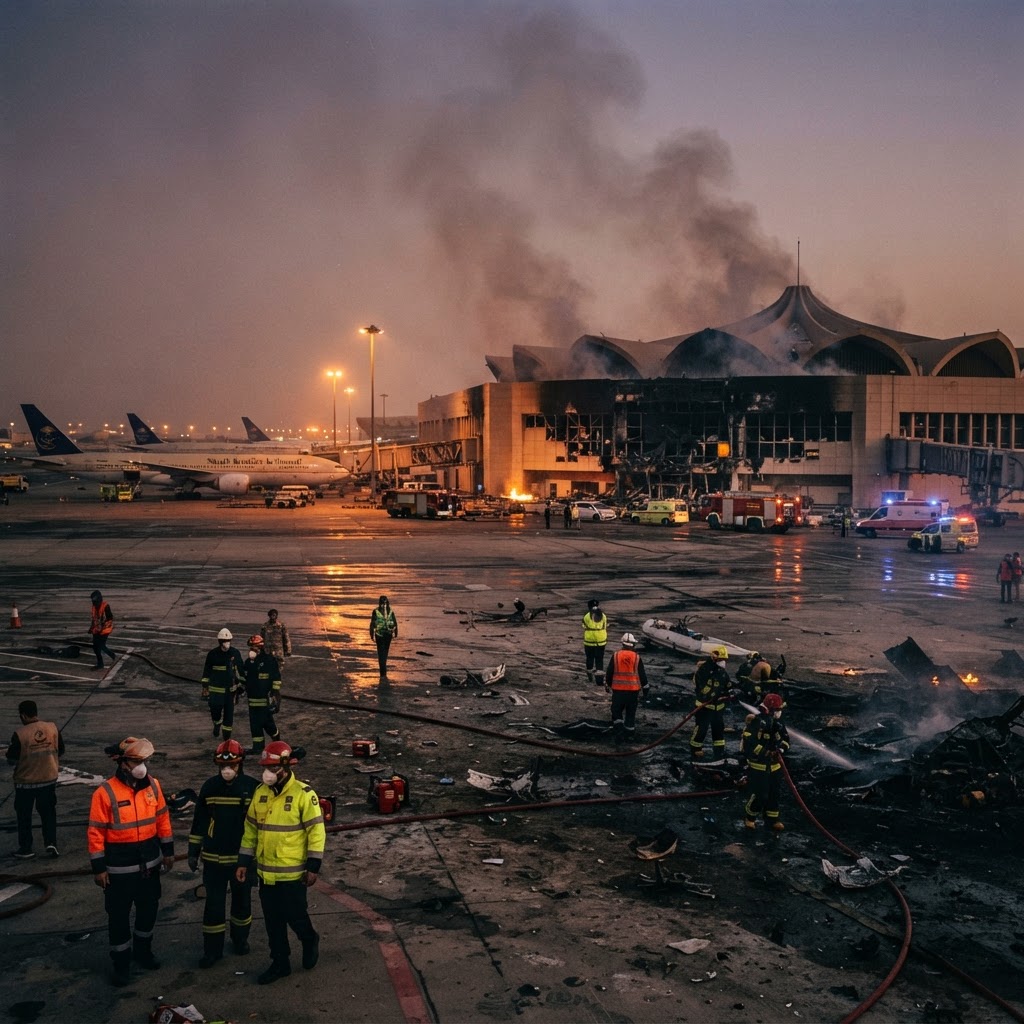 Riyadh Airport Strike Triggers Urgent Security Crisis in Middle East