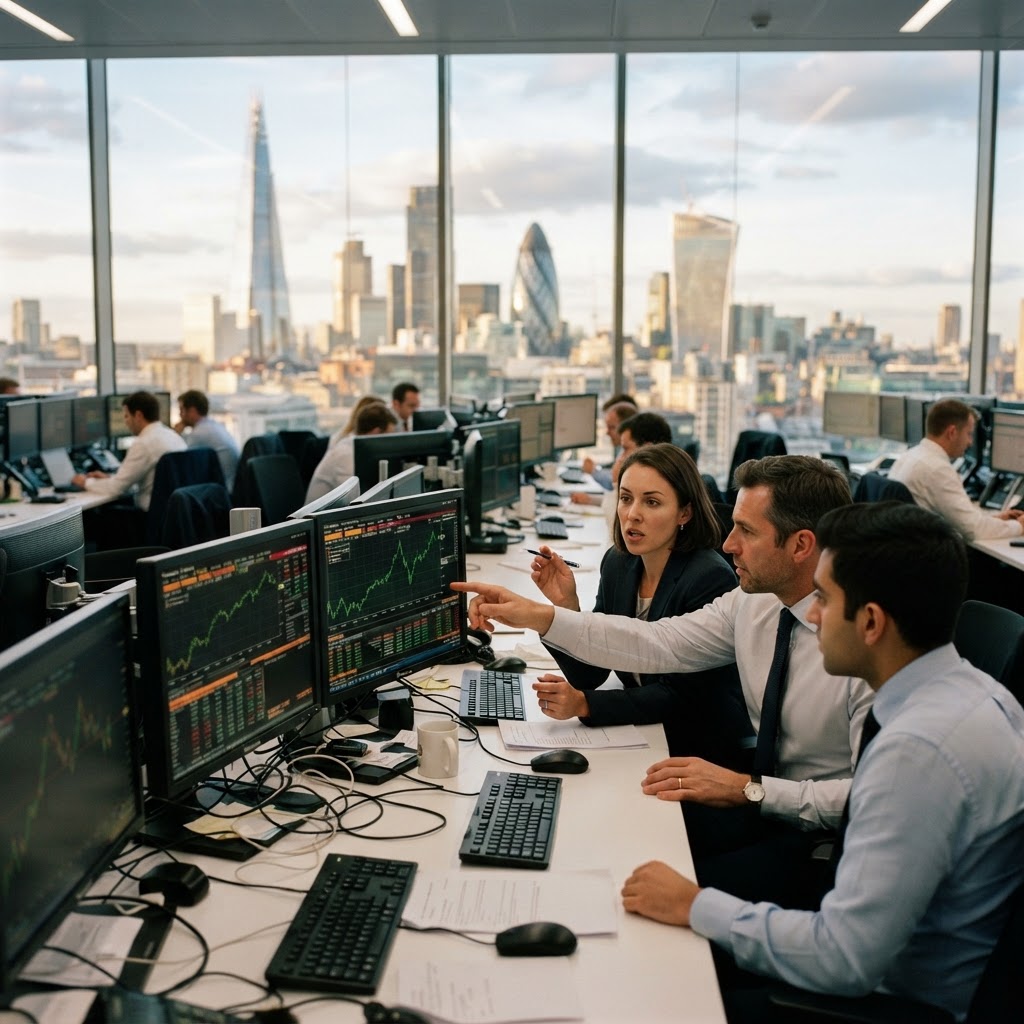 London Equities Recover as Services Strength Offsets Defensive Drag