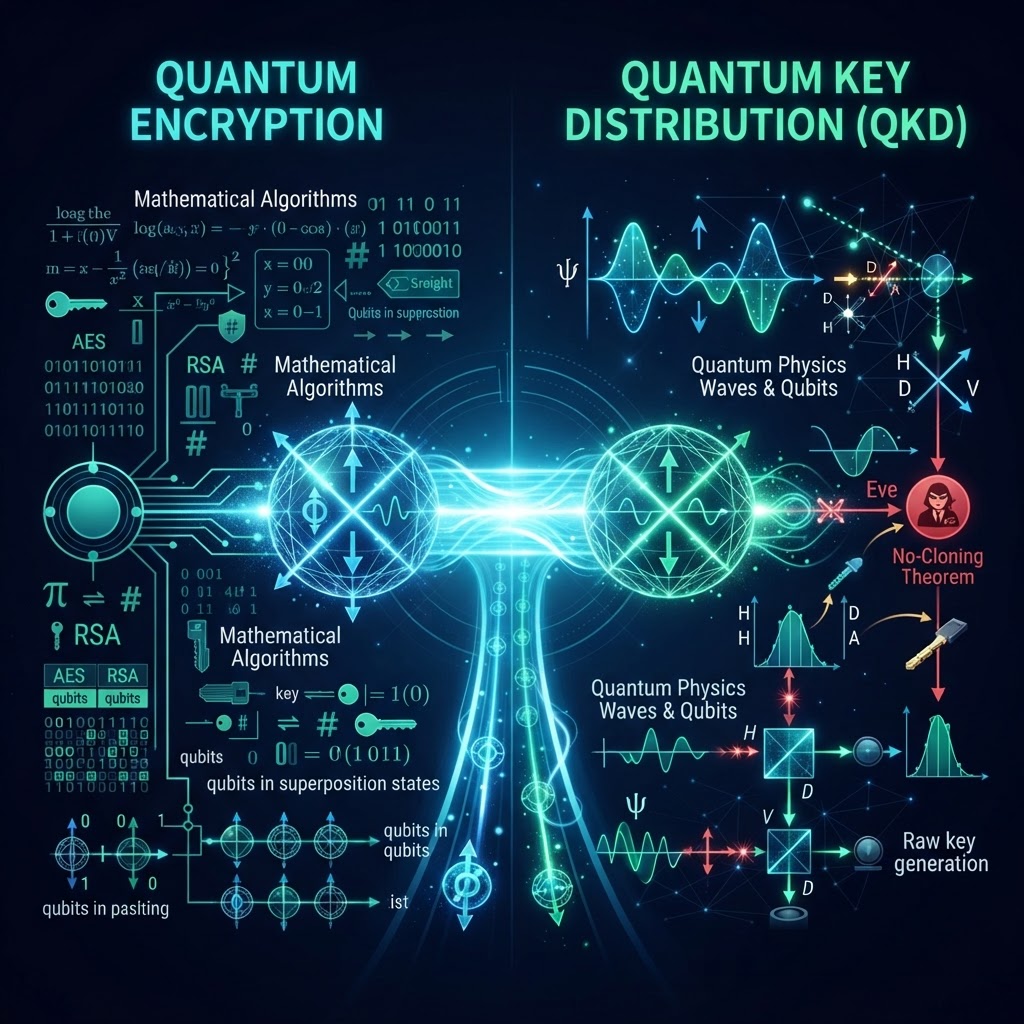 Quantum Encryption vs Quantum Key Distribution: Understanding the Critical Difference