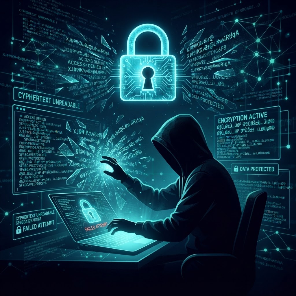 Why Encrypted Data Is Useless to Cyber Criminals: The Data-Exfiltration Defense