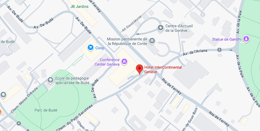 Carte InterContinental Genève
