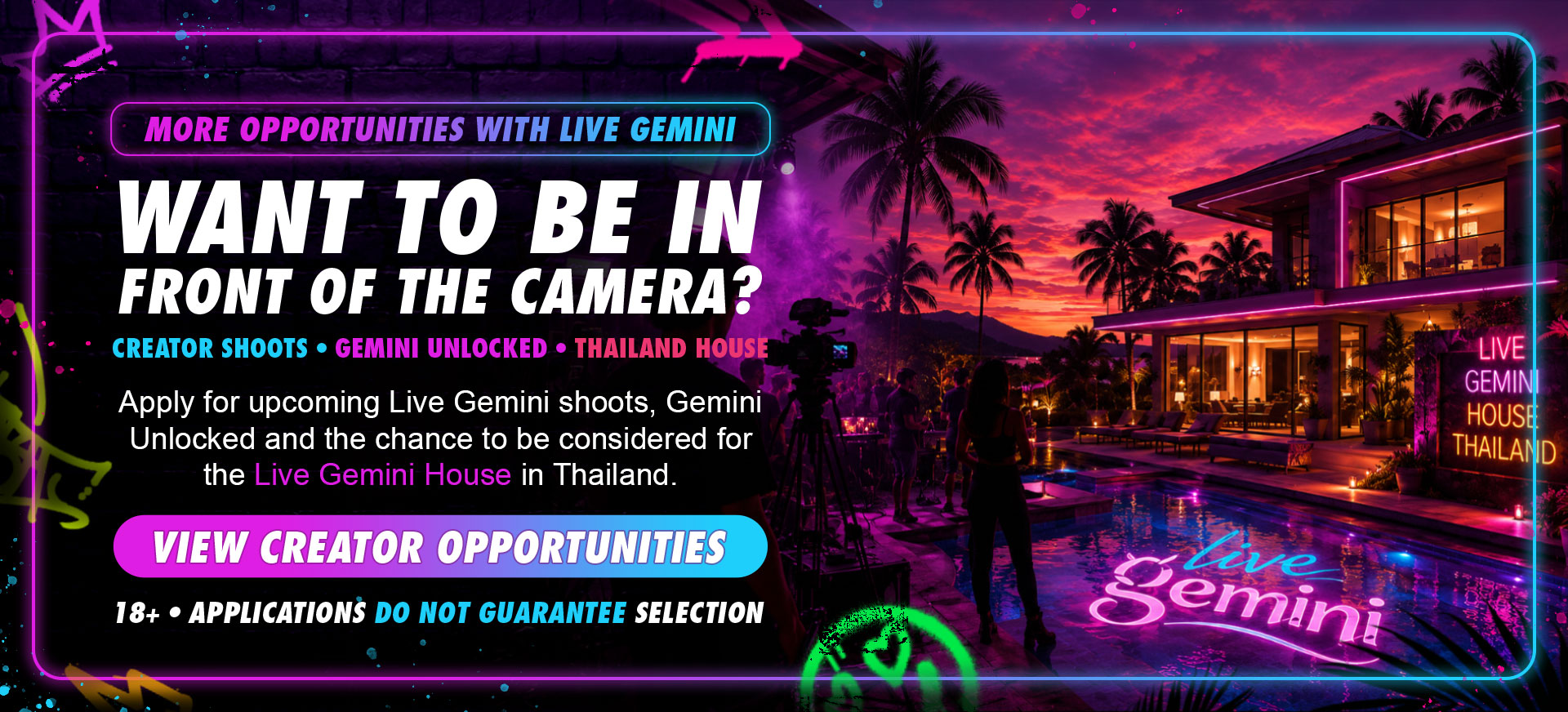 More opportunities with Live Gemini — View Creator Opportunities