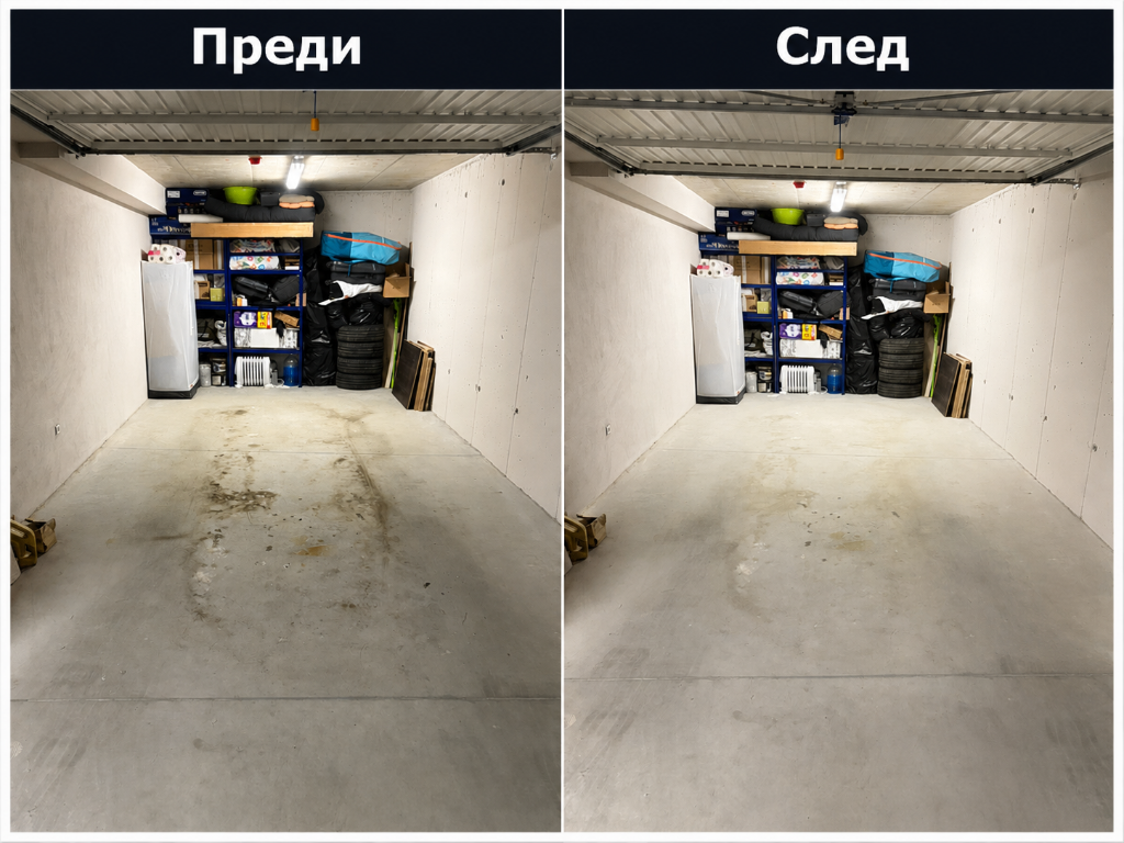 Почистване на подземен и външен паркинг в Кръстова Вада - снимка 4