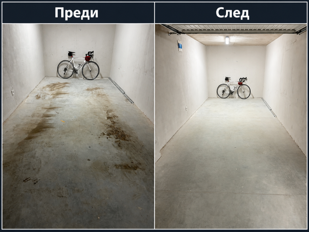 Почистване на подземен и външен паркинг в Кръстова Вада - снимка 3