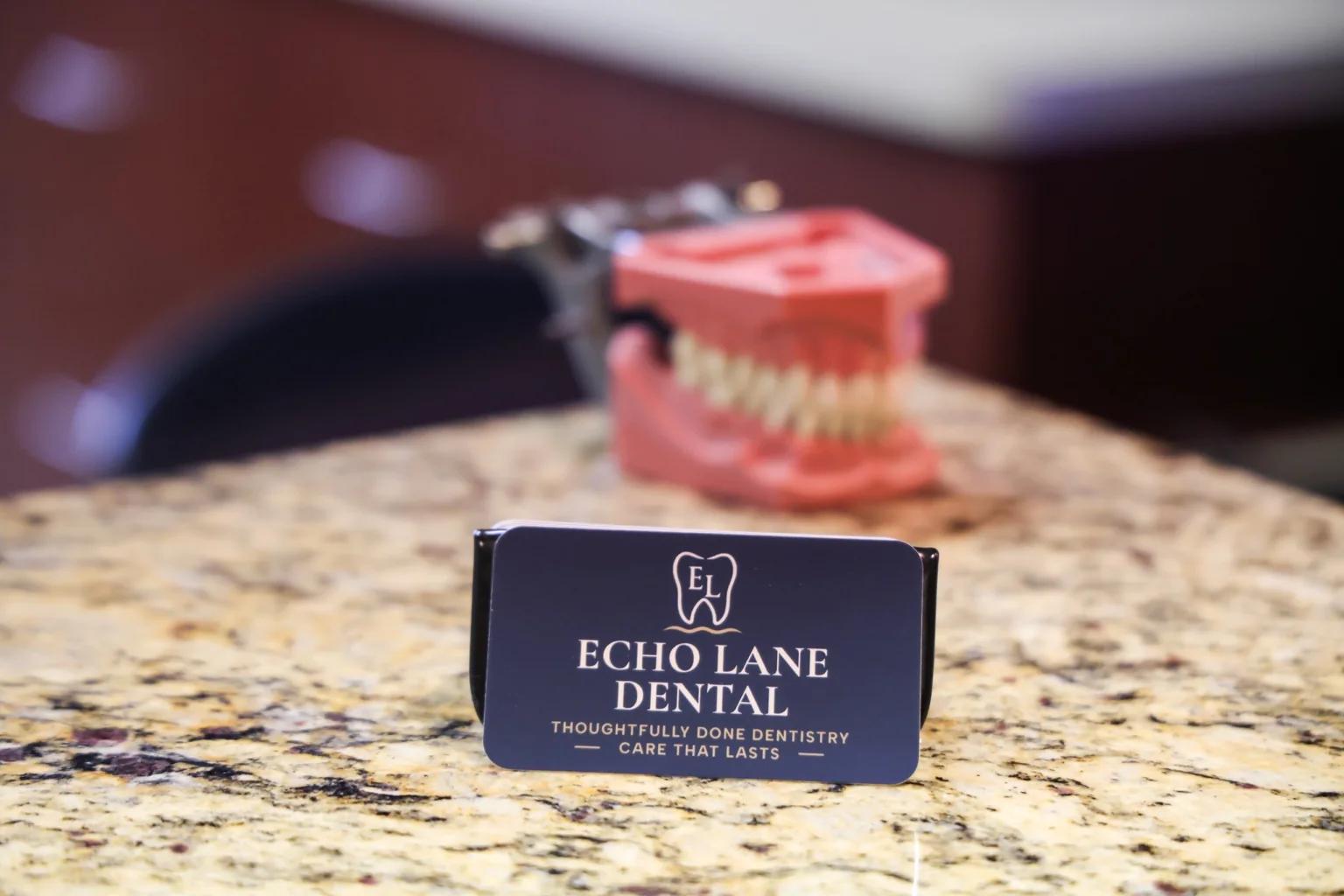 Echo Lane Dental branding — thoughtfully done dentistry, care that lasts