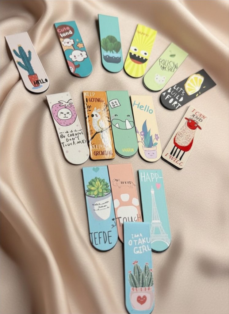 Cartoon Magnetic Bookmarks