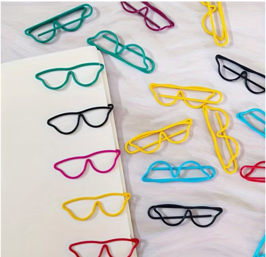Colorful Glasses Paper Clips