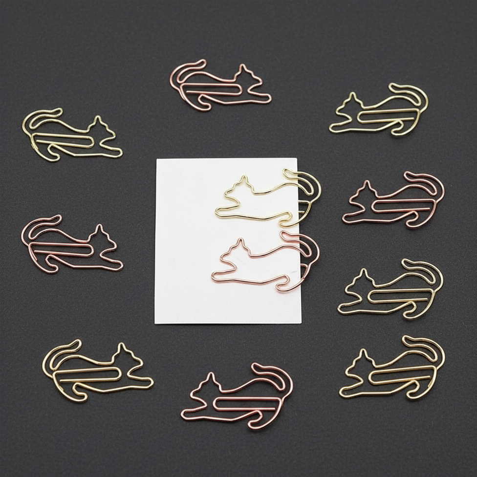 Cat Shaped Paper Clips