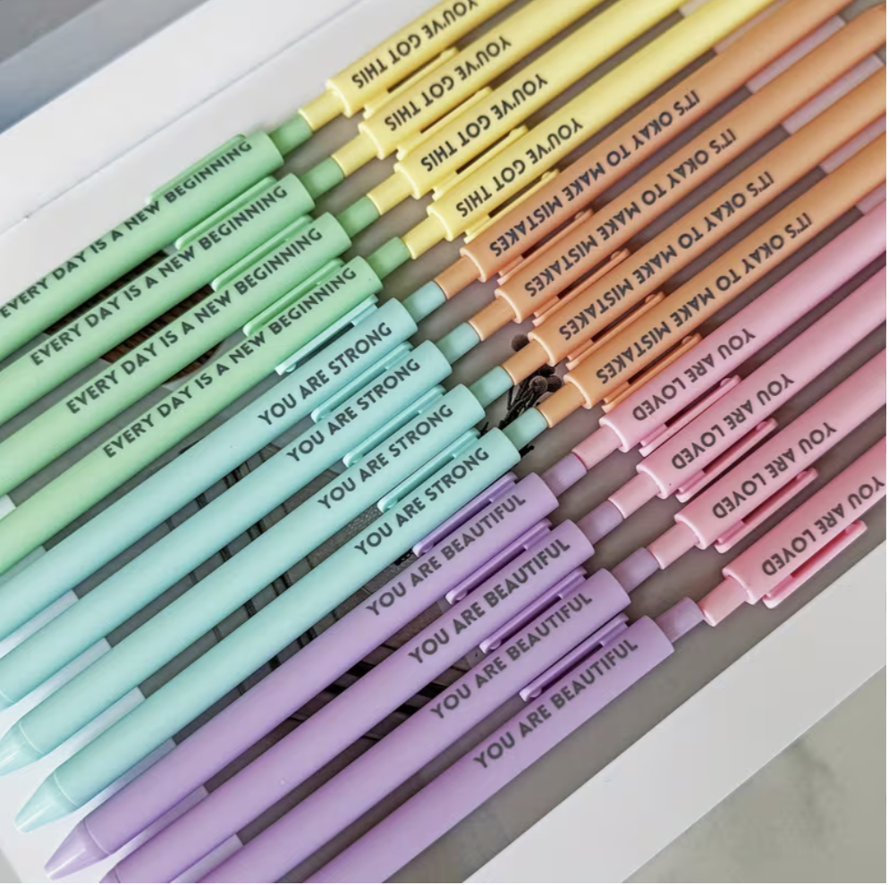 Pastel Motivational Pens