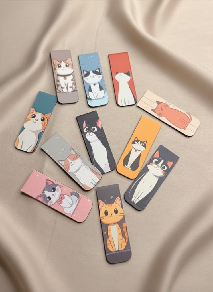 Cat Magnetic Bookmarks