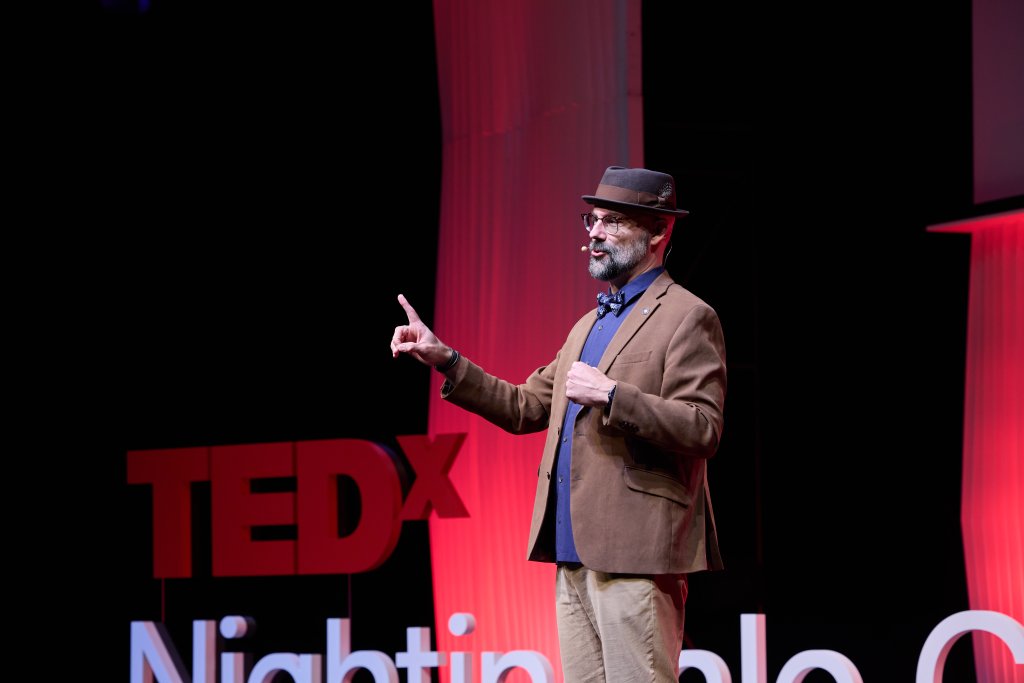 Blake Wm. Halladay on the TEDx stage