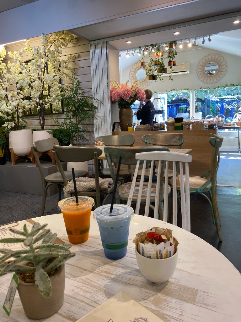Soaking up the calm at the Garden Cafe