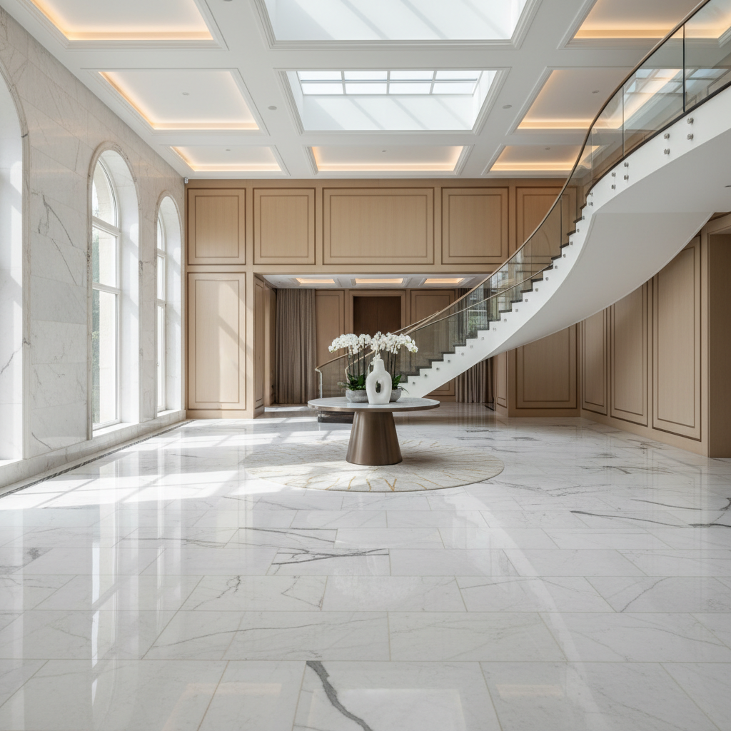 Flooring stone application