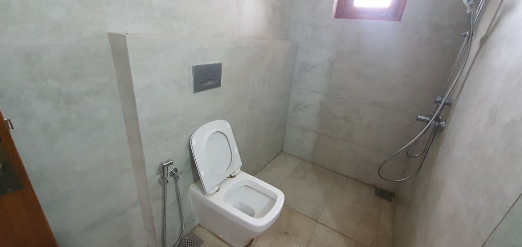 Bathroom Fit-Out — Concealed Cistern & Chrome Shower System