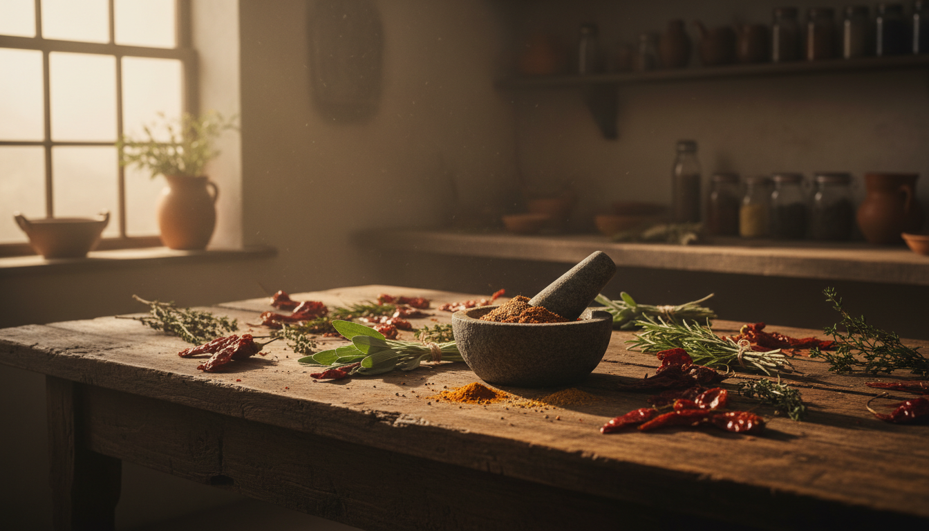Artisan kitchen workspace