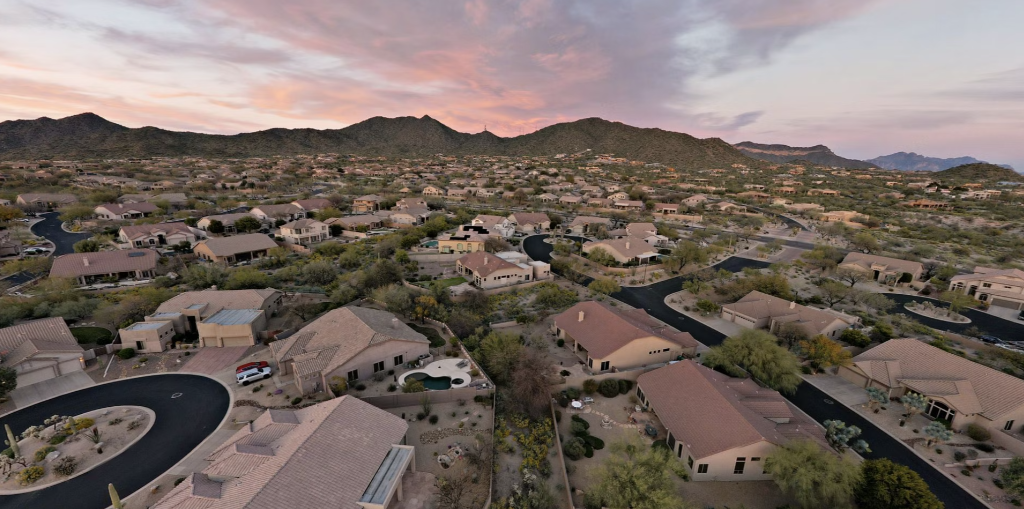 Las Sendas · Aerial Sunset