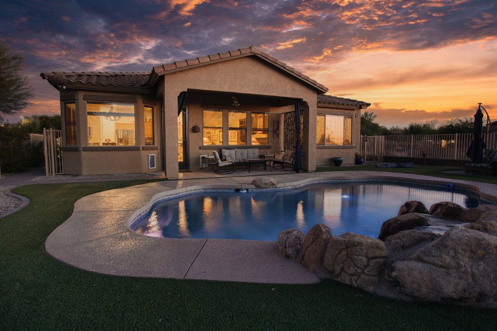 Resort Pool · Sunset