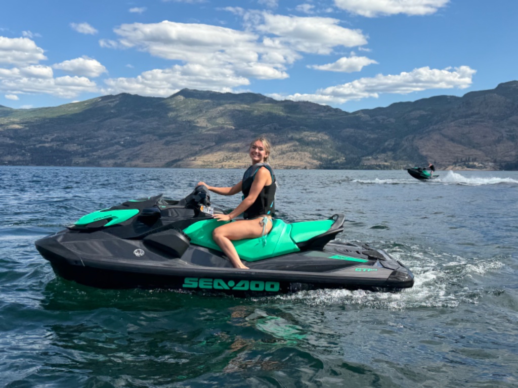 Sea-Doo jet ski rental on Okanagan Lake in Kelowna