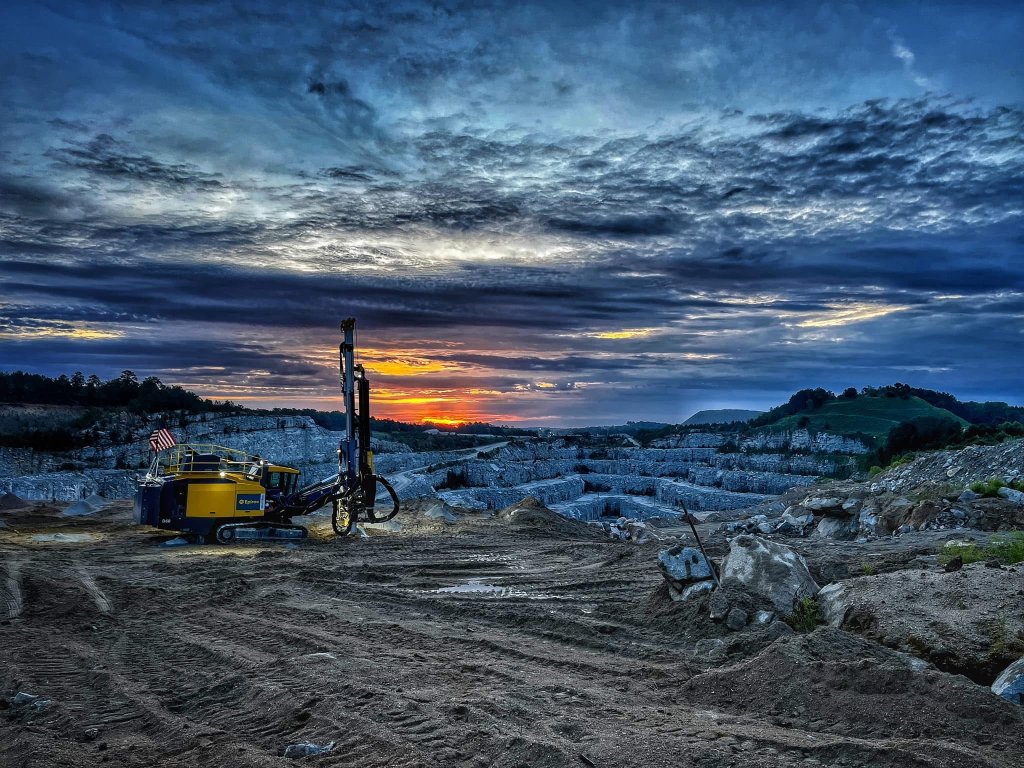 Rig at dusk